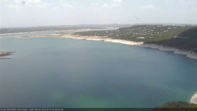Lake Travis webcam, July 27, 2023 1:45 PM CT