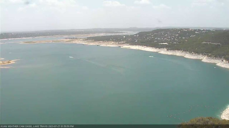 Lake Travis webcam, July 27, 2023 2:00 PM CT