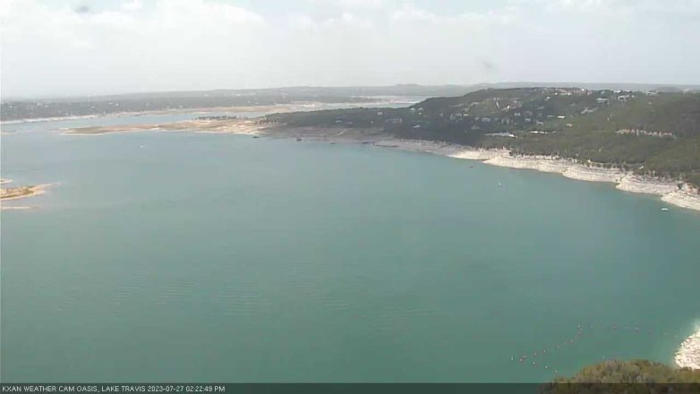 Lake Travis webcam, July 27, 2023 2:25 PM CT
