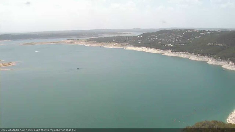 Lake Travis webcam, July 27, 2023 3:00 PM CT