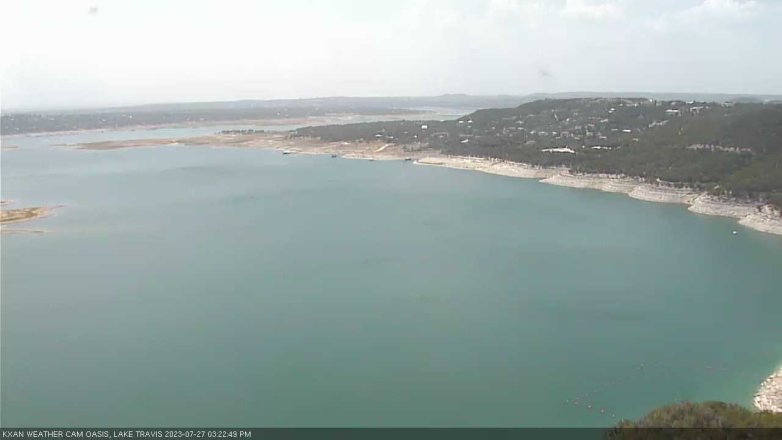 Lake Travis webcam, July 27, 2023 3:25 PM CT