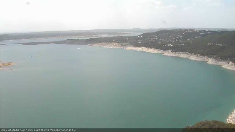Lake Travis webcam, July 27, 2023 3:45 PM CT