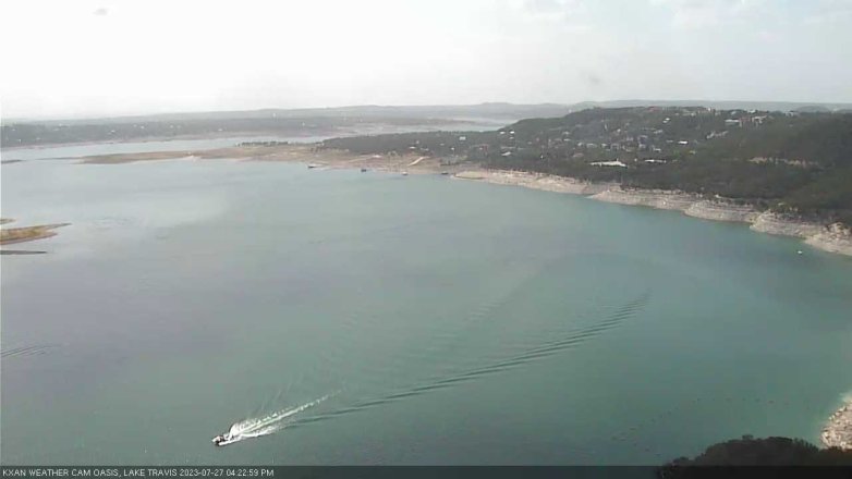 Lake Travis webcam, July 27, 2023 4:25 PM CT