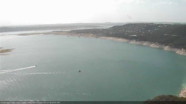 Lake Travis webcam, July 27, 2023 4:45 PM CT