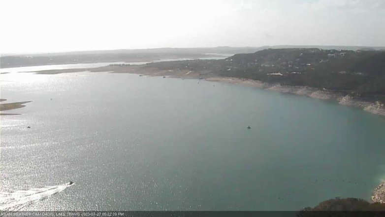 Lake Travis webcam, July 27, 2023 5:25 PM CT