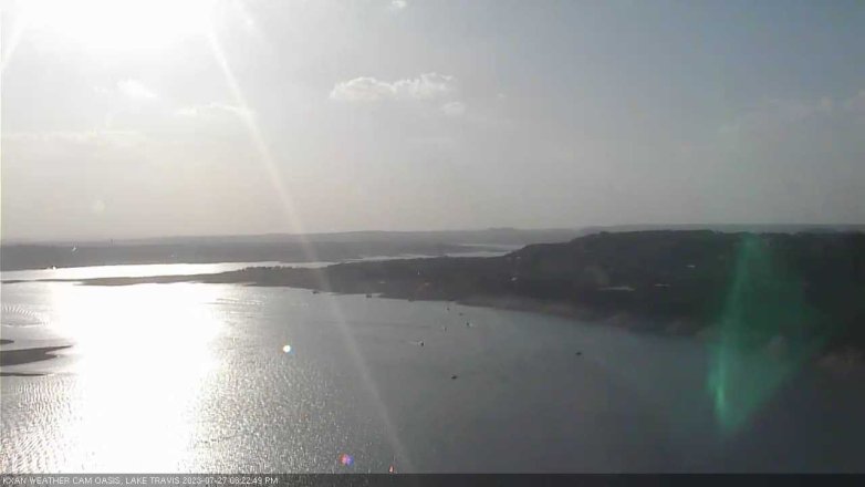 Lake Travis webcam, July 27, 2023 6:25 PM CT