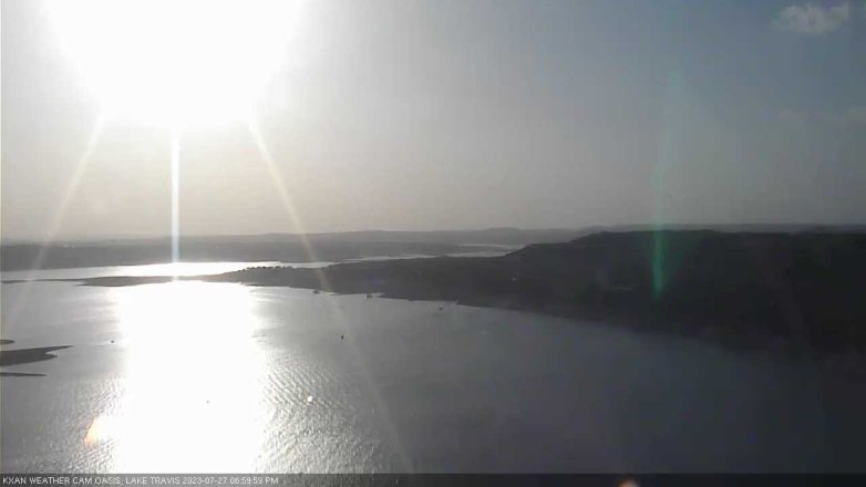 Lake Travis webcam, July 27, 2023 7:00 PM CT