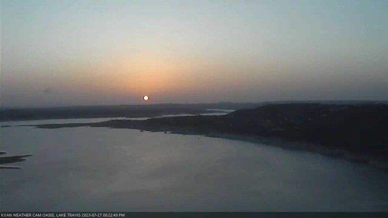 Lake Travis webcam, July 27, 2023 8:25 PM CT