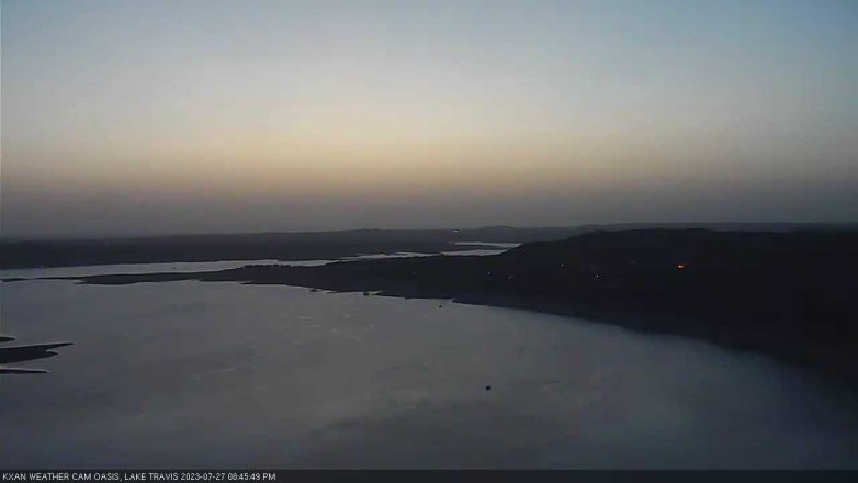 Lake Travis webcam, July 27, 2023 8:45 PM CT