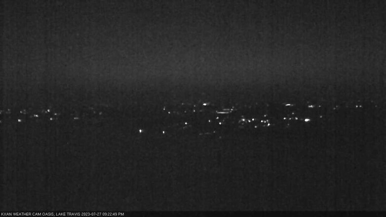 Lake Travis webcam, July 27, 2023 9:25 PM CT