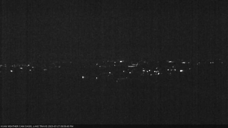 Lake Travis webcam, July 27, 2023 10:00 PM CT