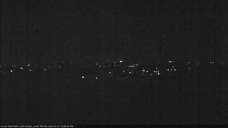 Lake Travis webcam, July 27, 2023 11:00 PM CT