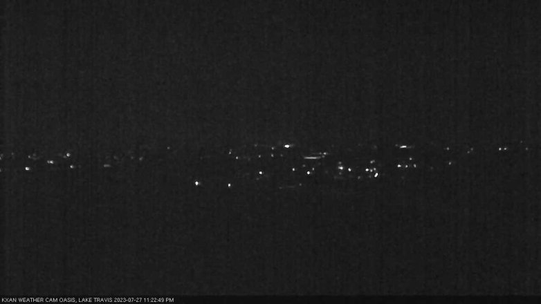 Lake Travis webcam, July 27, 2023 11:25 PM CT