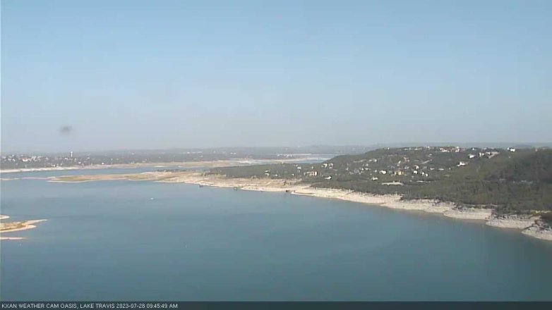 Lake Travis webcam, July 28, 2023 9:45 AM CT