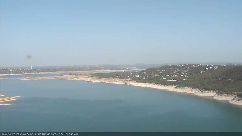 Lake Travis webcam, July 28, 2023 10:25 AM CT