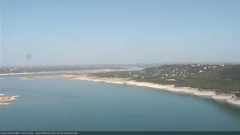 Lake Travis webcam, July 28, 2023 10:45 AM CT