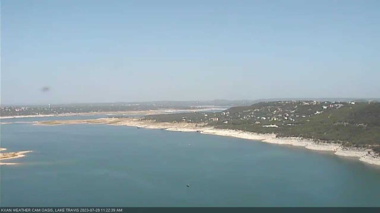 Lake Travis webcam, July 28, 2023 11:25 AM CT
