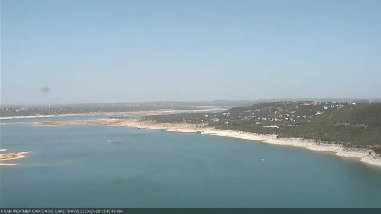 Lake Travis webcam, July 28, 2023 11:45 AM CT