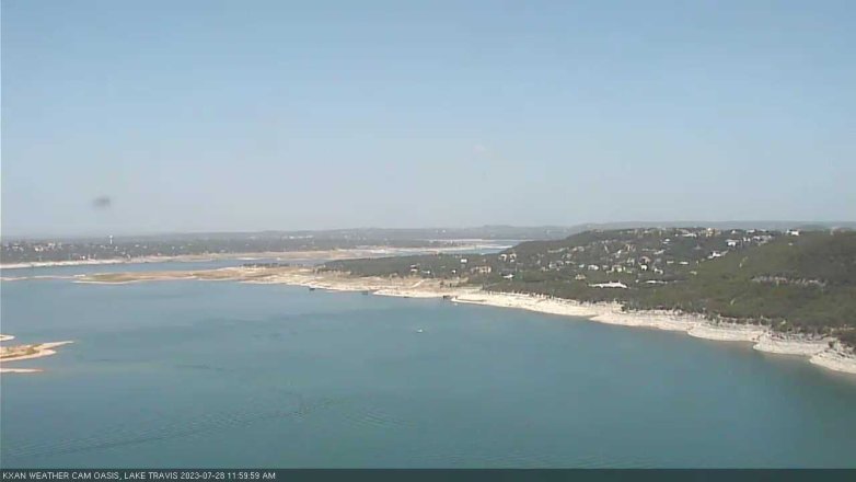 Lake Travis webcam, July 28, 2023 12:00 PM CT