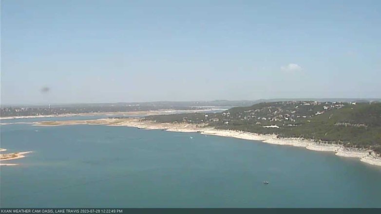 Lake Travis webcam, July 28, 2023 12:25 PM CT