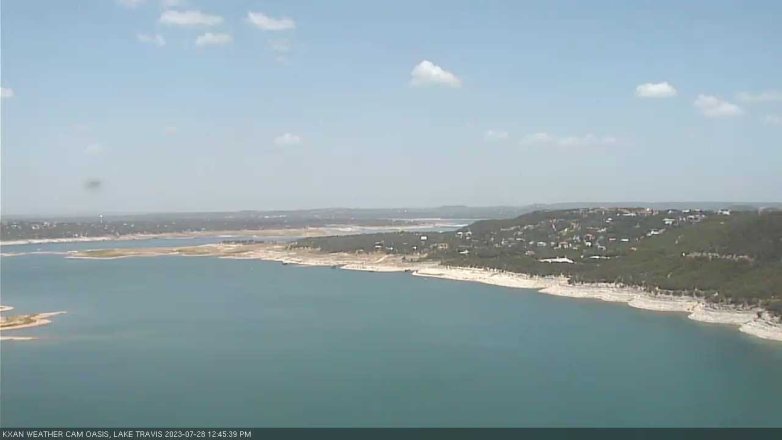 Lake Travis webcam, July 28, 2023 12:45 PM CT