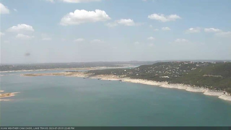 Lake Travis webcam, July 28, 2023 1:25 PM CT
