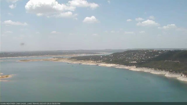 Lake Travis webcam, July 28, 2023 2:00 PM CT