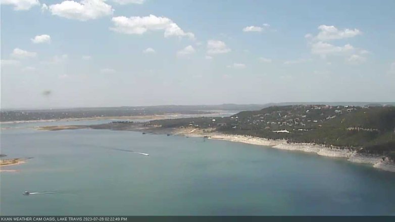 Lake Travis webcam, July 28, 2023 2:25 PM CT