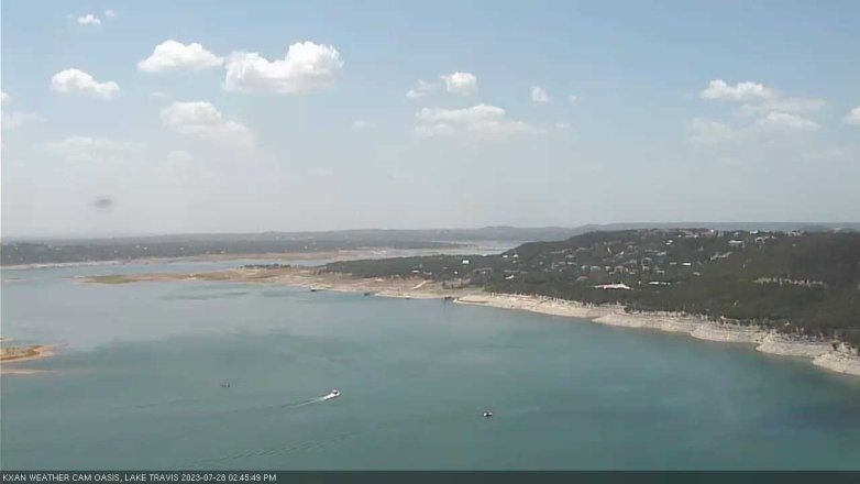 Lake Travis webcam, July 28, 2023 2:45 PM CT