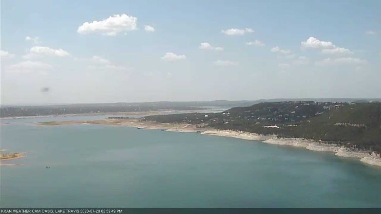Lake Travis webcam, July 28, 2023 3:00 PM CT