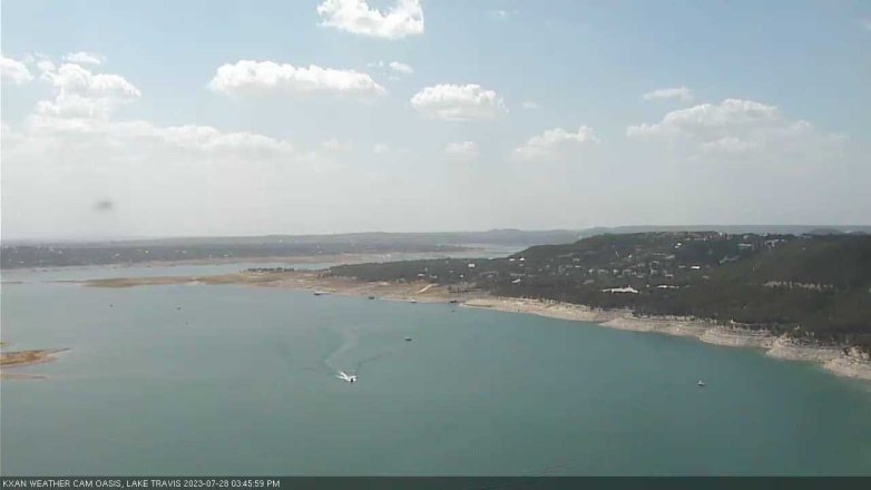 Lake Travis webcam, July 28, 2023 3:45 PM CT