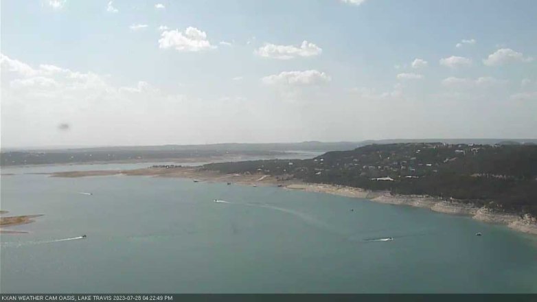 Lake Travis webcam, July 28, 2023 4:25 PM CT