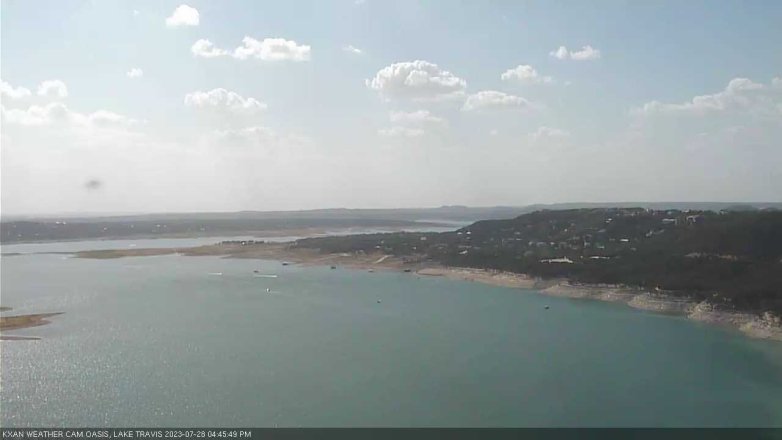 Lake Travis webcam, July 28, 2023 4:45 PM CT
