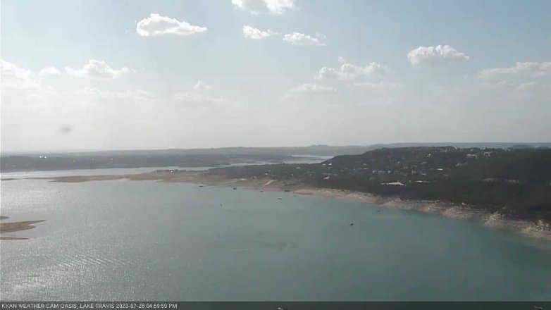 Lake Travis webcam, July 28, 2023 5:00 PM CT