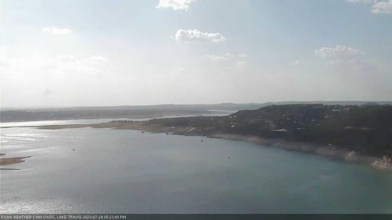 Lake Travis webcam, July 28, 2023 5:25 PM CT