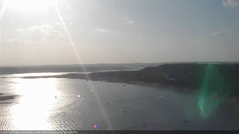Lake Travis webcam, July 28, 2023 6:25 PM CT