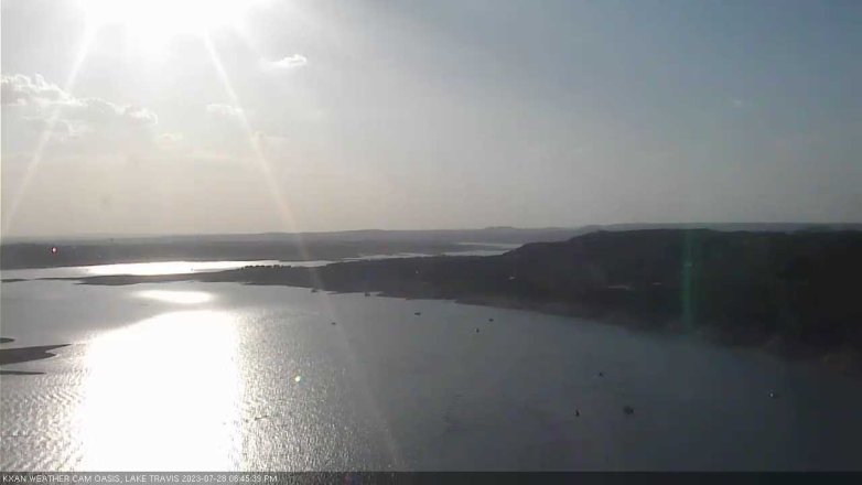 Lake Travis webcam, July 28, 2023 6:45 PM CT