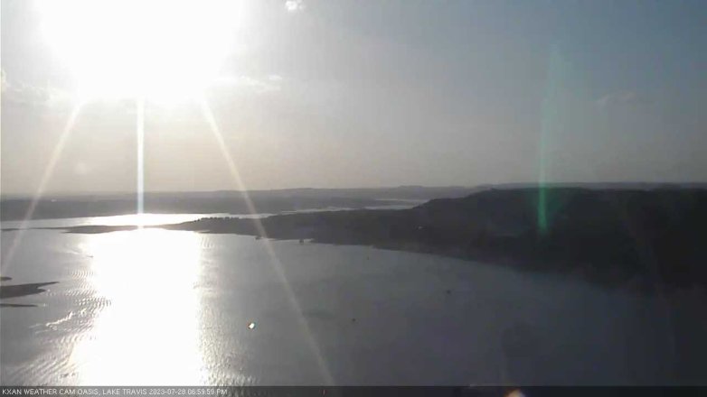 Lake Travis webcam, July 28, 2023 7:00 PM CT