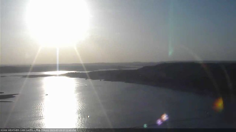 Lake Travis webcam, July 28, 2023 7:25 PM CT