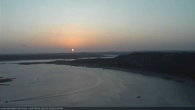 Lake Travis webcam, July 28, 2023 8:25 PM CT