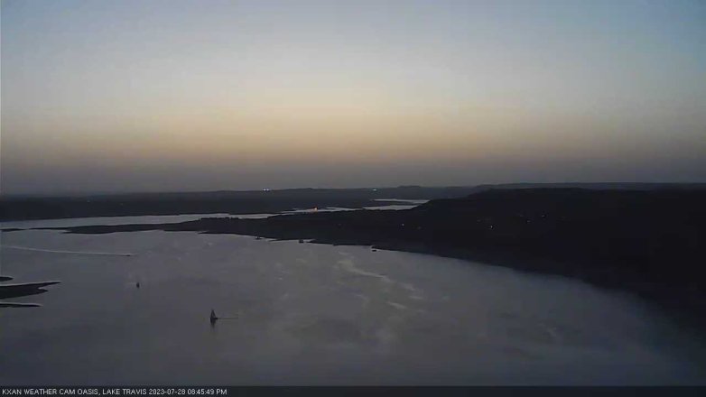 Lake Travis webcam, July 28, 2023 8:45 PM CT