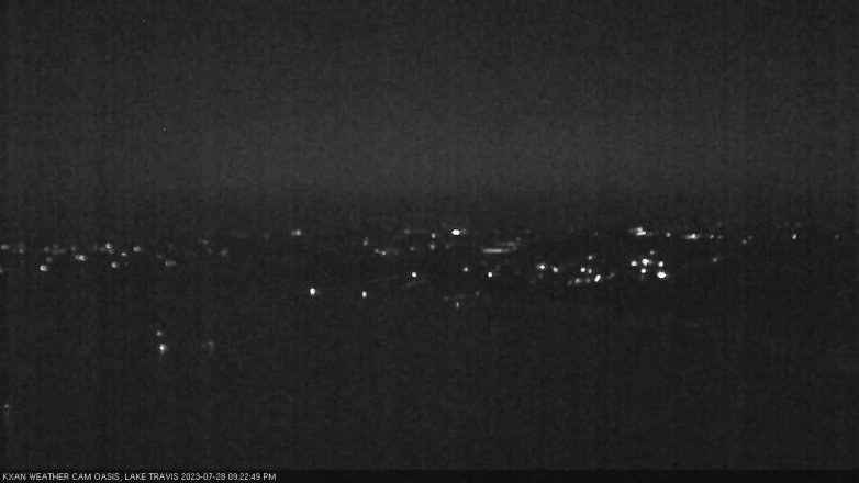 Lake Travis webcam, July 28, 2023 9:25 PM CT