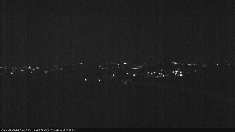 Lake Travis webcam, July 28, 2023 9:45 PM CT