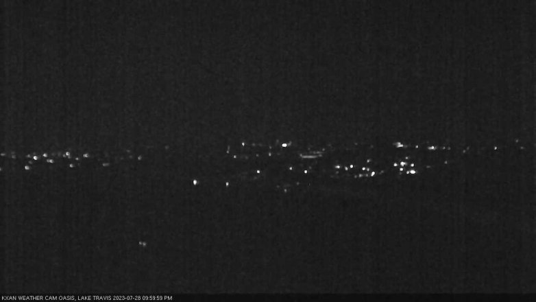 Lake Travis webcam, July 28, 2023 10:00 PM CT