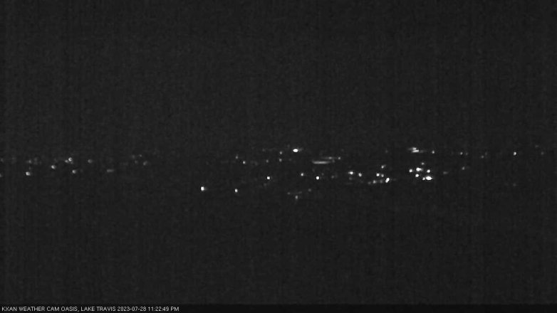 Lake Travis webcam, July 28, 2023 11:25 PM CT