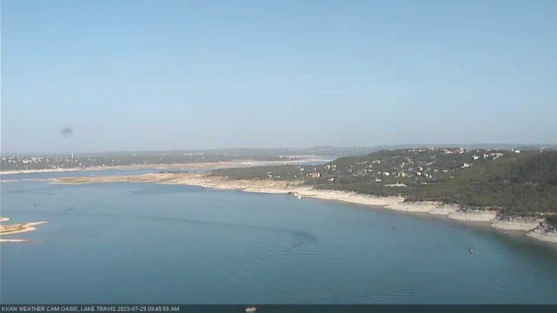 Lake Travis webcam, July 29, 2023 9:45 AM CT