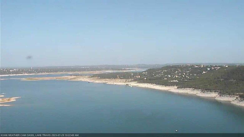 Lake Travis webcam, July 29, 2023 10:25 AM CT
