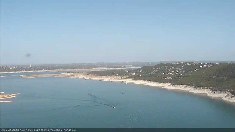Lake Travis webcam, July 29, 2023 10:45 AM CT