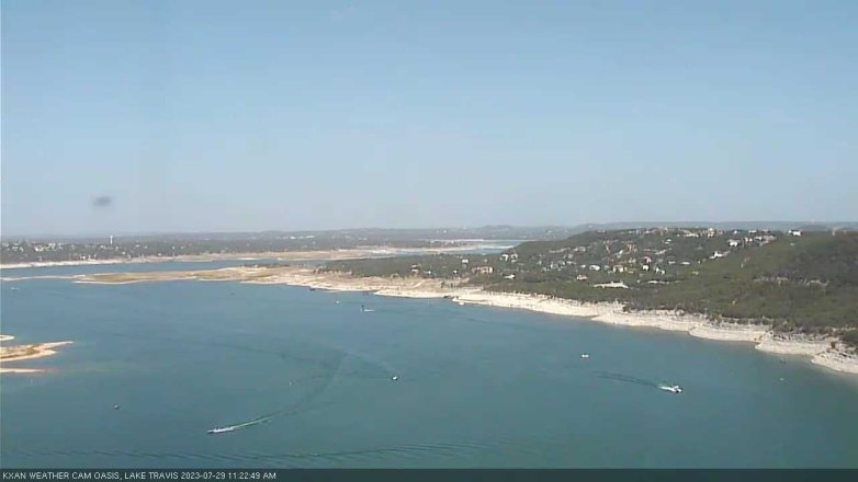 Lake Travis webcam, July 29, 2023 11:25 AM CT