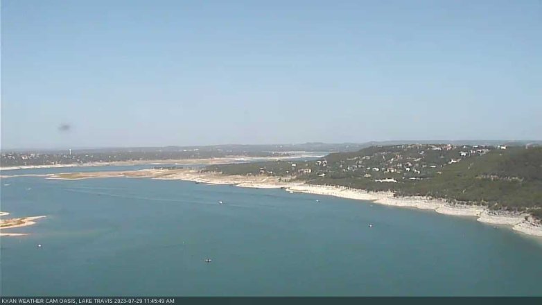 Lake Travis webcam, July 29, 2023 11:45 AM CT